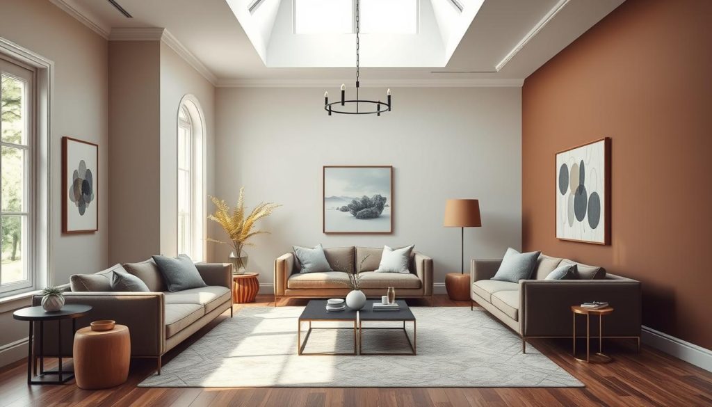 The 60-30-10 rule for paint colors and color distribution