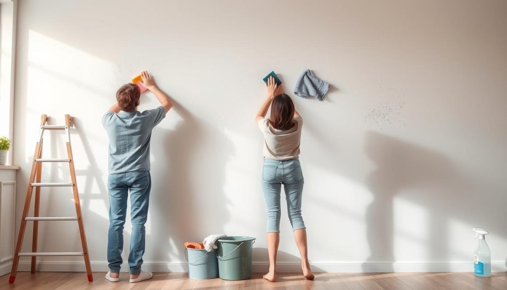 wall cleaning techniques